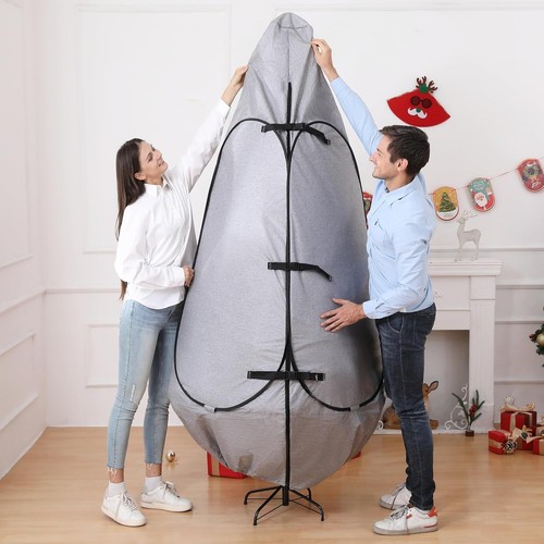 Grey large christmas tree - ft,